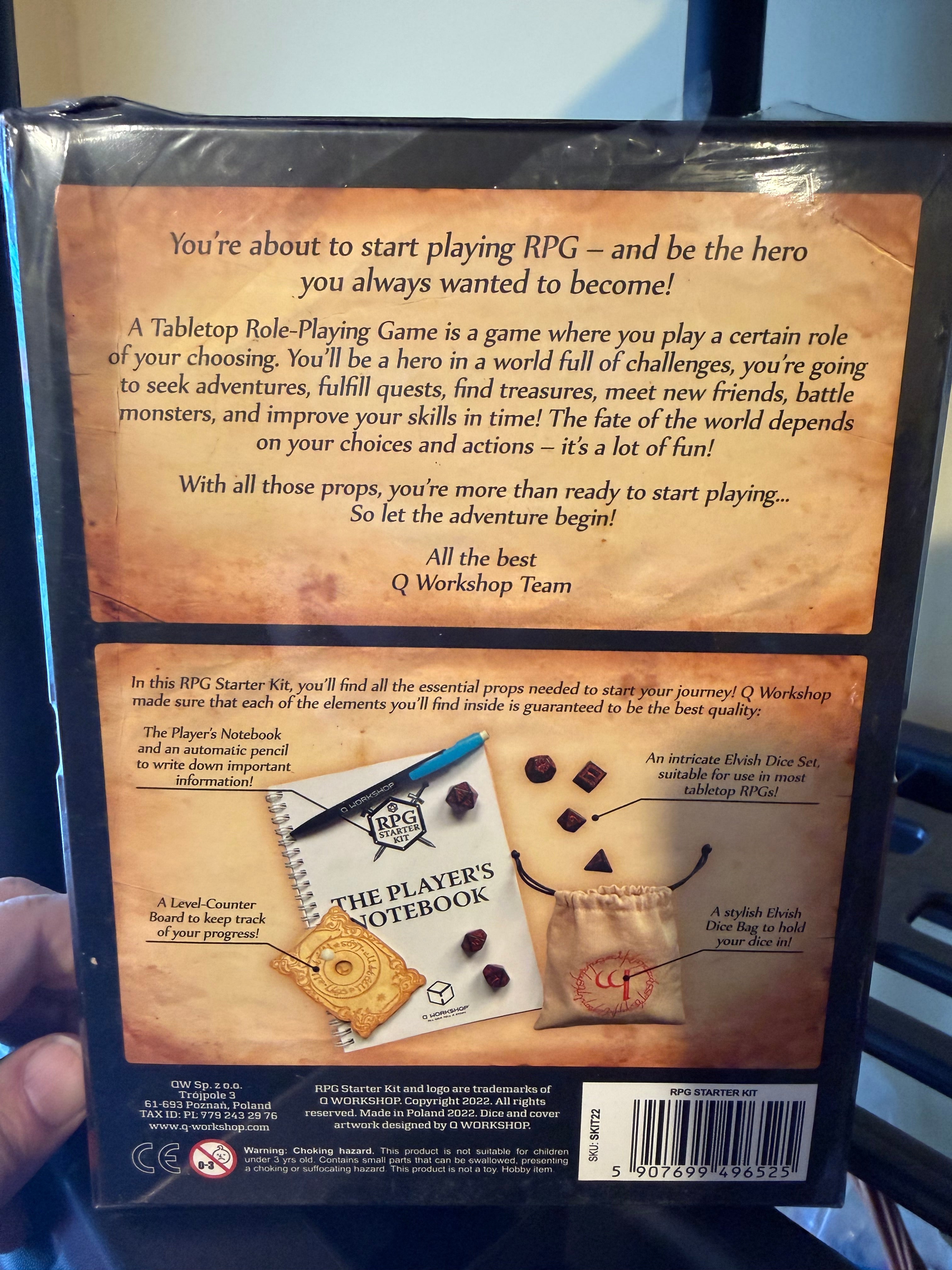 36 -  RPG STARTER KIT and Gem Stone Dice