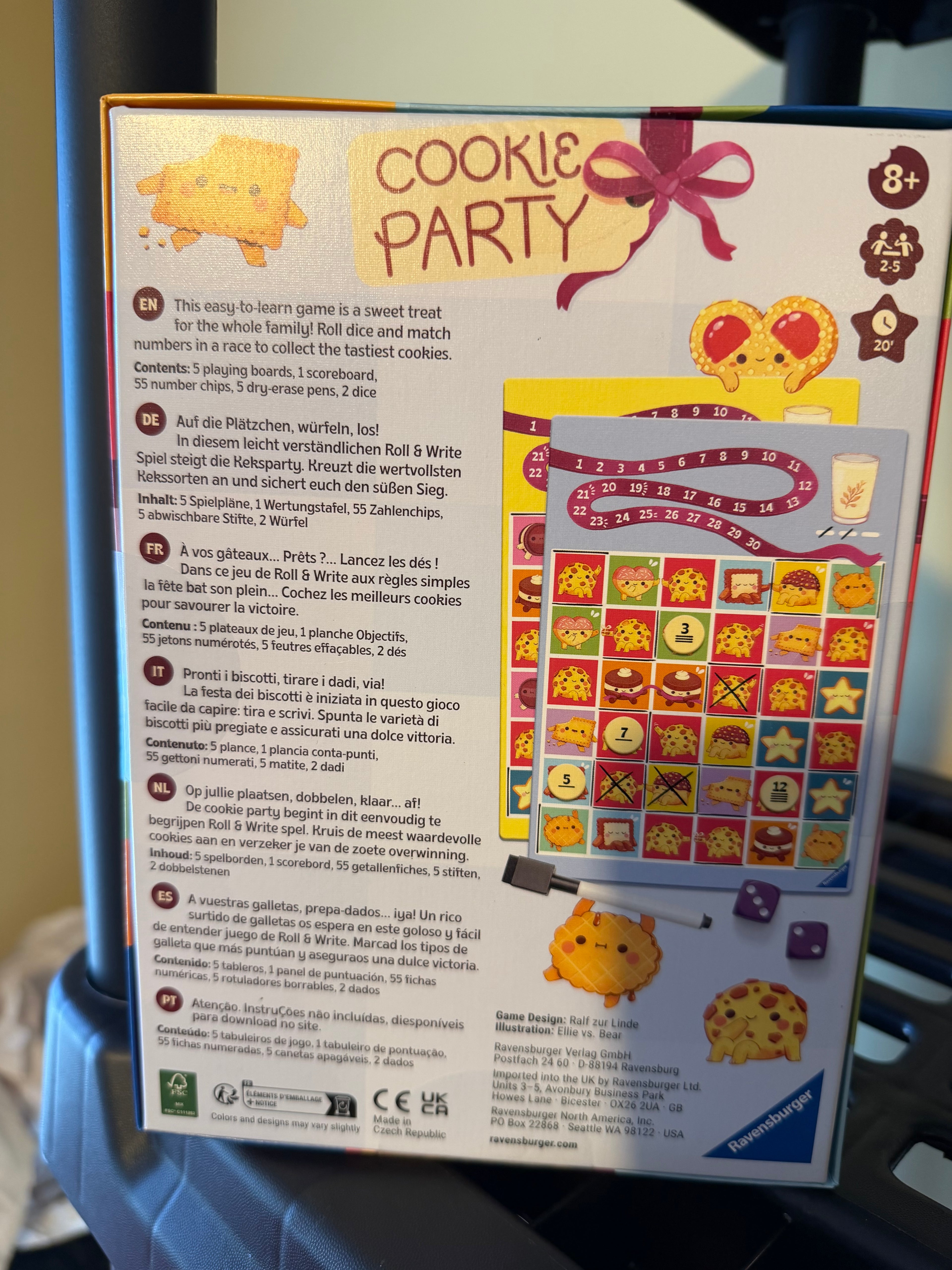 45 - Board Game Lot - Cookie Party/Rivervalley Glass Works