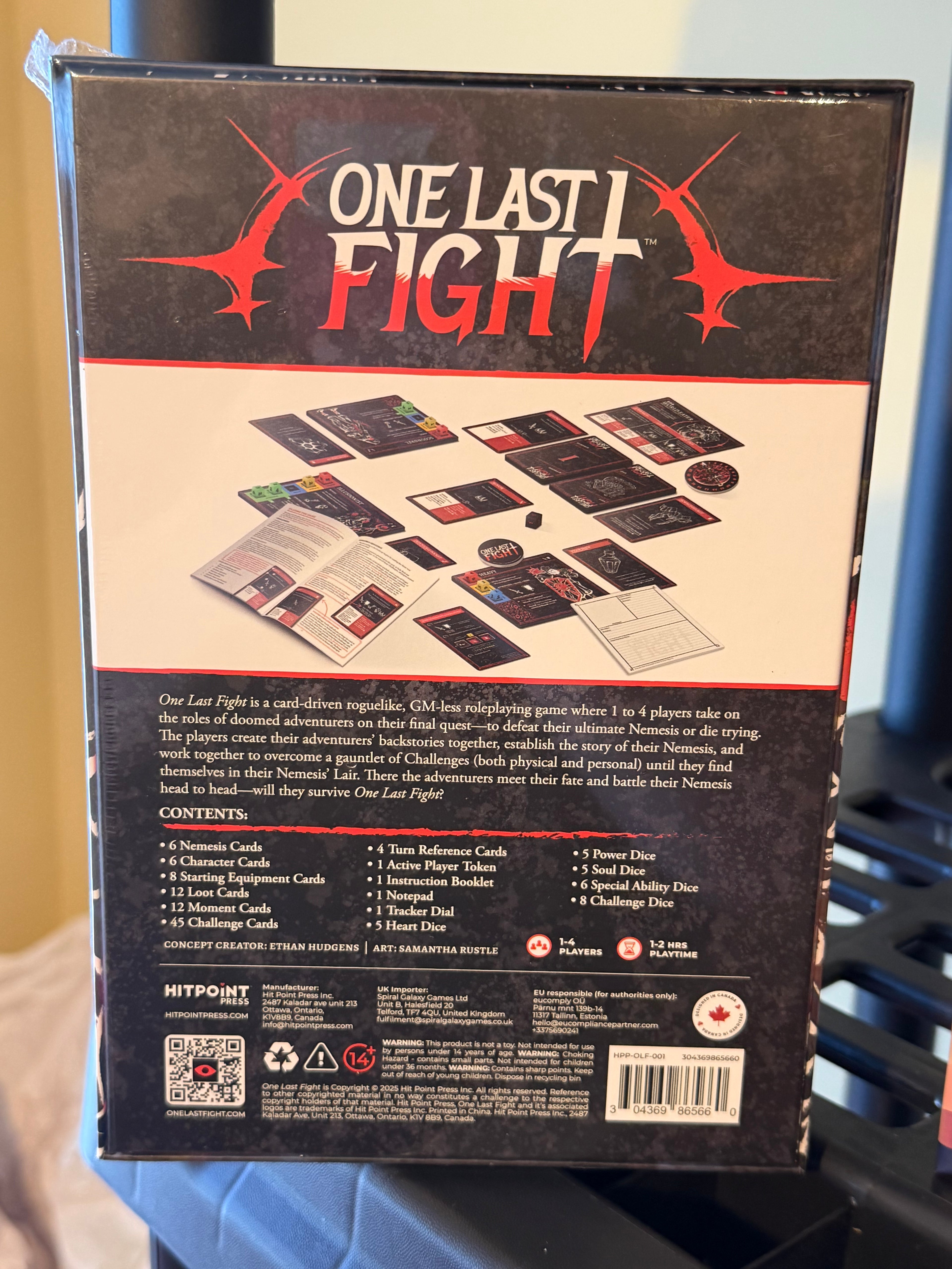 47 - Board Game Lot - One Last Fight/Fantasy Realms