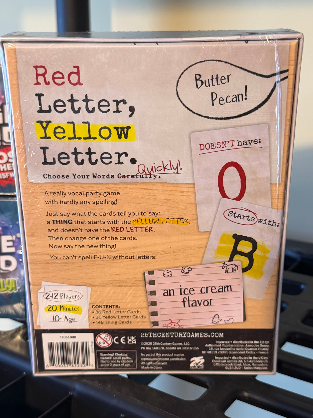 49 - Board Game Lot - Red Letter Yellow Letter/ CHANGE MY MIND