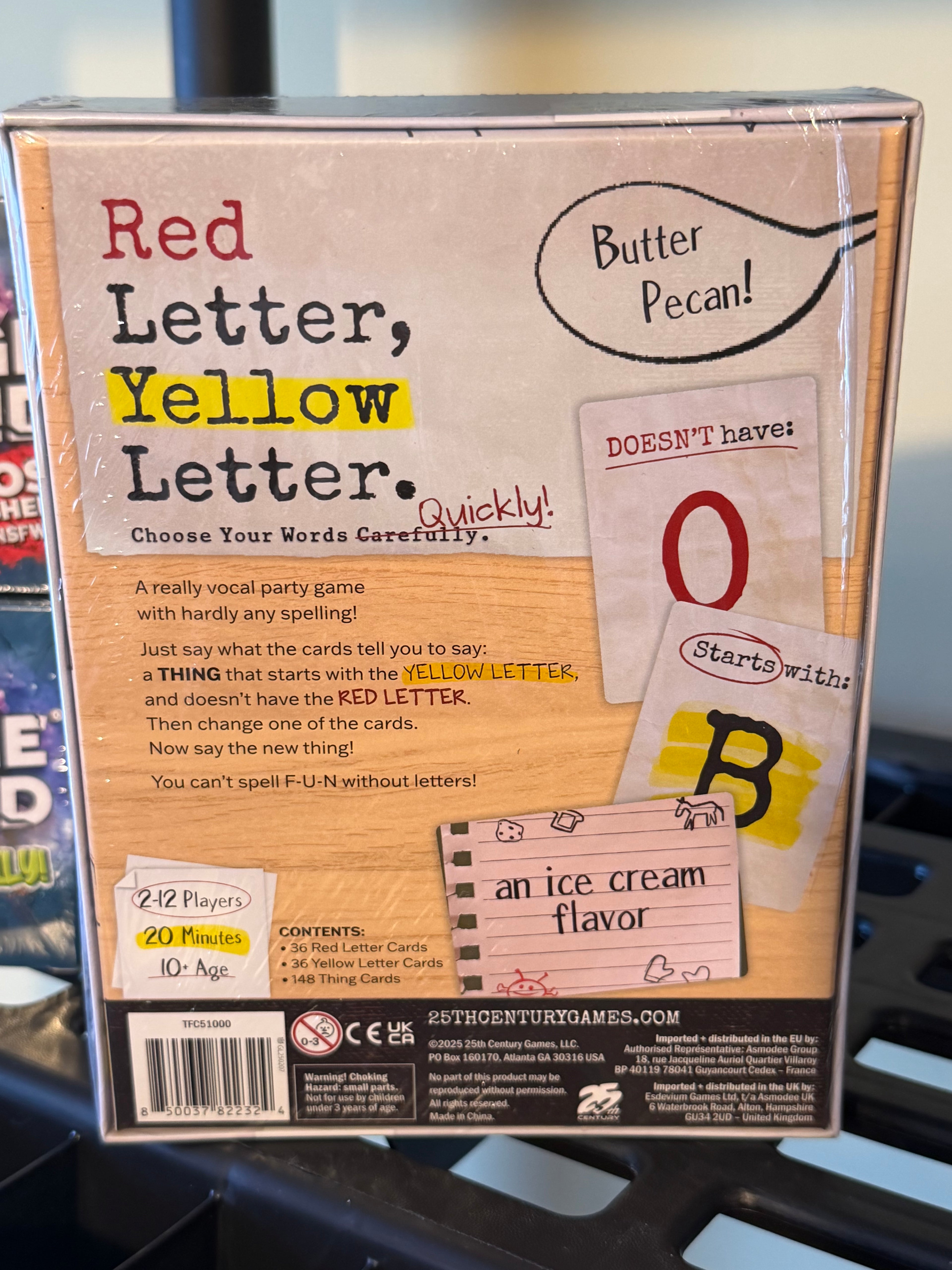 49 - Board Game Lot - Red Letter Yellow Letter/ CHANGE MY MIND